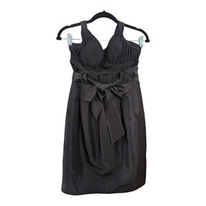 BCBG Paris Padded Bra Halter Dress Black size 8 Party